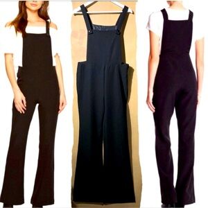 Romeo & Juliet Couture Black 
Overall Jumpsuit